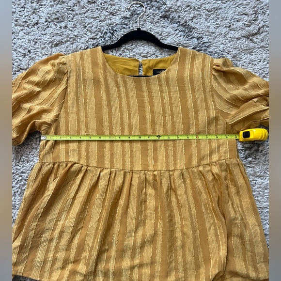 Gorgeous golden yellow color blouse size XL (J114) - Picture 7 of 10